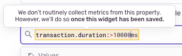 Extracted Metrics Tooltip